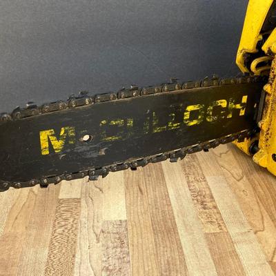 LOT 53G: McCulloch Mac 110 Automatic Chain Oiling Gasoline Chain Saw
