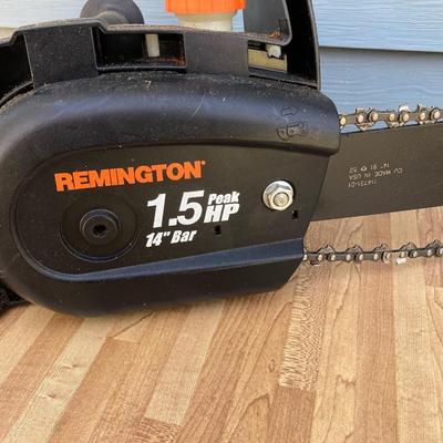 LOT 54G: Pair of Electric Chain Saws - Toro Model # 51100 and Remington Model MOD150 with Chainsaw Files