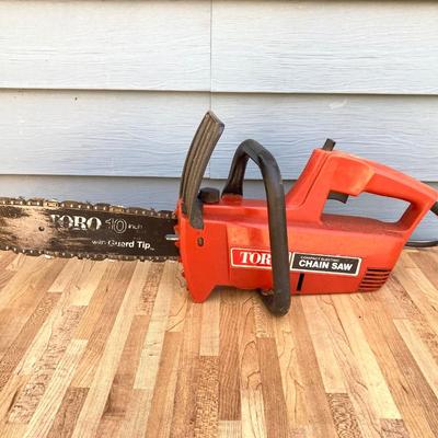 LOT 54G: Pair of Electric Chain Saws - Toro Model # 51100 and Remington Model MOD150 with Chainsaw Files