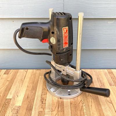 LOT 55G: Craftsman Electric Drill Model # 315.11441, Sear, Roebuck & Co 3/8" Drill, Drill Guide and Skil Auto Scroll Jig Saw 4355