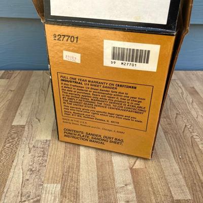 LOT 56G: Vintage Craftsman Router Model # 315.25021 in Wooden Box and Craftsman Finishing Sander Model # 315.277010 and More