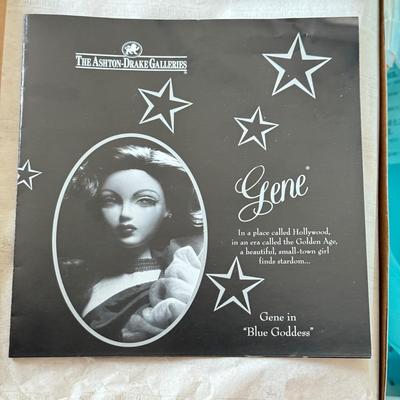 LOT 64L: Ashton-Drake Galleries Mel Odom Gene "Blue Goddess" Doll w/ COA & Box (D-0327)