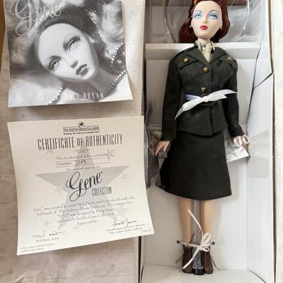LOT 69L: Ashton-Drake Galleries Mel Odom Gene "USO" Doll w/ COA & Box (7203)