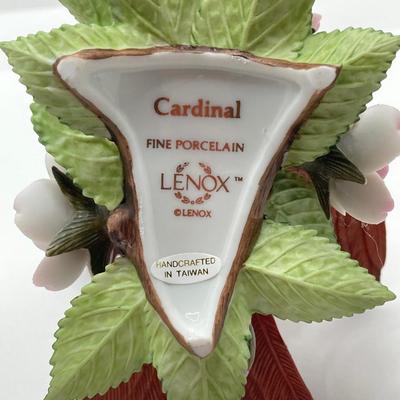 LOT 76K: Lenox Fine Porcelain Male and Female Cardinal Bird Figurines