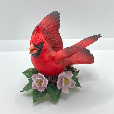 LOT 76K: Lenox Fine Porcelain Male and Female Cardinal Bird Figurines