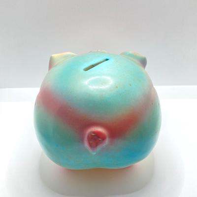 LOT 84K: Vintage Hull Pottery Corky Pig with Cork Nose Piggy Bank