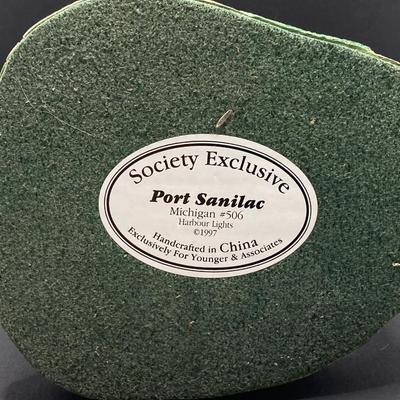 LOT 90K: Pair of Harbour Lights Lighthouses - Lady Lightkeepers Series Saugerties New York #171 and Society Exclusive Port Sanilac...