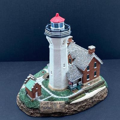 LOT 90K: Pair of Harbour Lights Lighthouses - Lady Lightkeepers Series Saugerties New York #171 and Society Exclusive Port Sanilac...