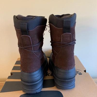 LOT 91 Z: Men's Timberland Leather Work Shoes & NIB Kamik Nationplus Work Boots