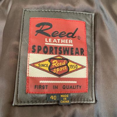 LOT 93 Z: Reed Leather Sportswear Jacket