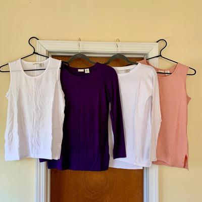 LOT 95 Z: Max Studio Clothing Collection; Cashmere & Modal Turtlenecks, Tank Tops, Long Sleeve Shirts, & Cardigan