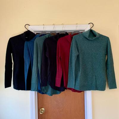 LOT 95 Z: Max Studio Clothing Collection; Cashmere & Modal Turtlenecks, Tank Tops, Long Sleeve Shirts, & Cardigan