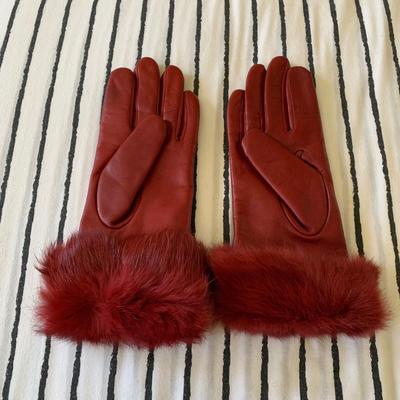 LOT 100 Z: Women's Colorful Leather Glove Collection; Carole Little (Rabbit Fur Cuffs) & More