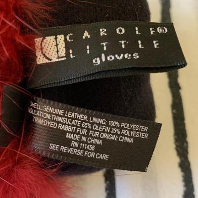 LOT 100 Z: Women's Colorful Leather Glove Collection; Carole Little (Rabbit Fur Cuffs) & More