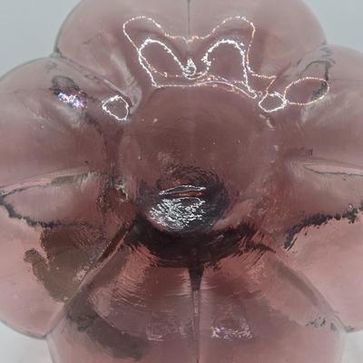 LOT 107K: Rose Colored Pumpkin & Dark Grey with White Veining Pumpkin