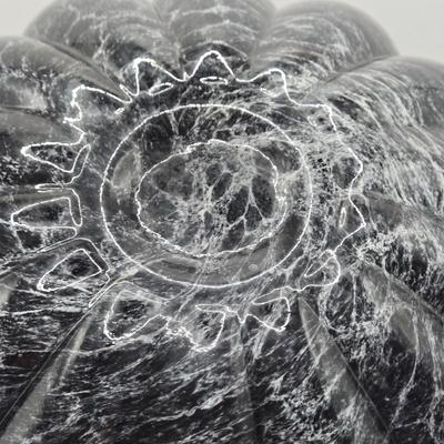 LOT 107K: Rose Colored Pumpkin & Dark Grey with White Veining Pumpkin