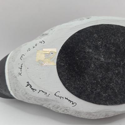 LOT 109K: Lucky Ducks!/ Two Carved Ducks, One With Makers Name & Date