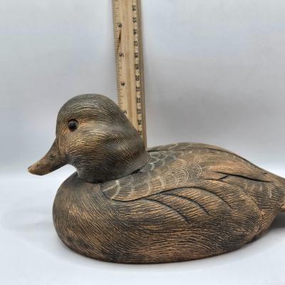 LOT 109K: Lucky Ducks!/ Two Carved Ducks, One With Makers Name & Date