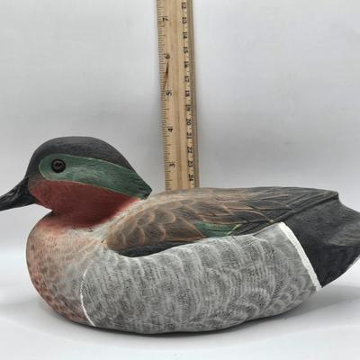 LOT 109K: Lucky Ducks!/ Two Carved Ducks, One With Makers Name & Date