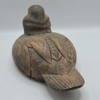 LOT 109K: Lucky Ducks!/ Two Carved Ducks, One With Makers Name & Date