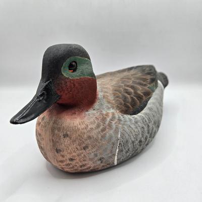 LOT 109K: Lucky Ducks!/ Two Carved Ducks, One With Makers Name & Date