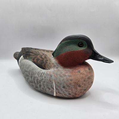 LOT 109K: Lucky Ducks!/ Two Carved Ducks, One With Makers Name & Date