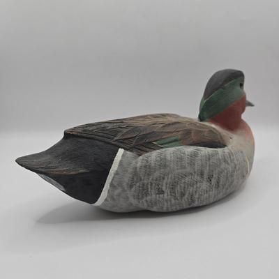 LOT 109K: Lucky Ducks!/ Two Carved Ducks, One With Makers Name & Date