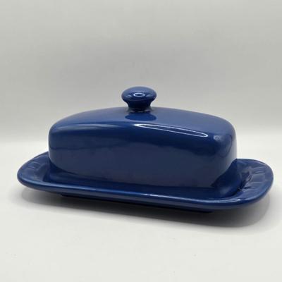 LOT 110K: Longaberger Pottery Crock, Pitcher, & Butter Dish