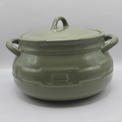 LOT 110K: Longaberger Pottery Crock, Pitcher, & Butter Dish