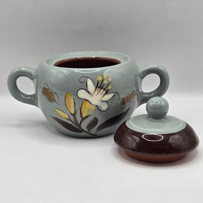 LOT 114K: Vintage Stangl Pottery Golden Harvest Lily Sugar Bowl and Mug