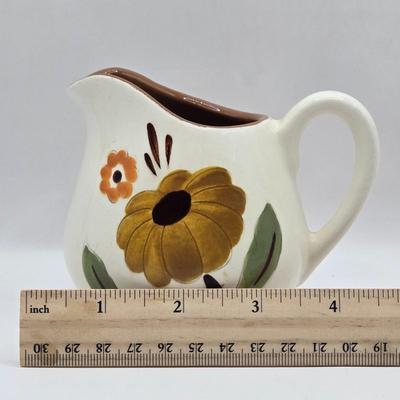 LOT 116K: Two Vintage Stangl Pottery Bittersweet Pitchers & Small First Love Pitcher