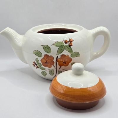 LOT 116K: Two Vintage Stangl Pottery Bittersweet Pitchers & Small First Love Pitcher