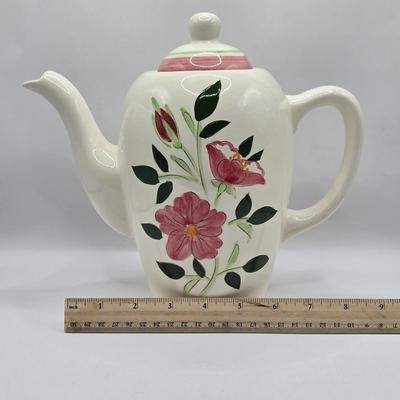 LOT 117K: Two Stangl Pottery Wild Rose Pitchers and 1 Teapot
