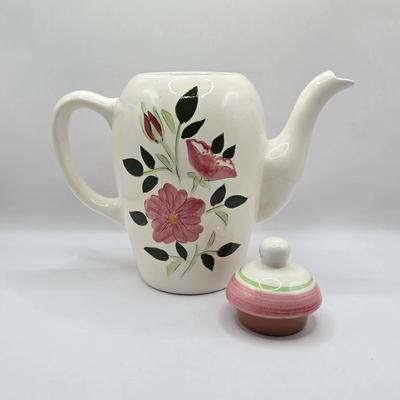 LOT 117K: Two Stangl Pottery Wild Rose Pitchers and 1 Teapot