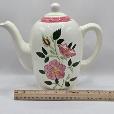 LOT 117K: Two Stangl Pottery Wild Rose Pitchers and 1 Teapot