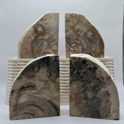 LOT 118K: Two Sets of Stone Bookends
