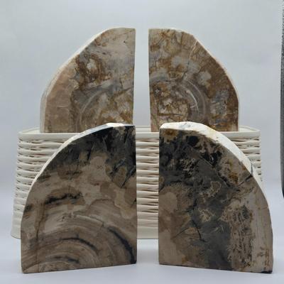LOT 118K: Two Sets of Stone Bookends