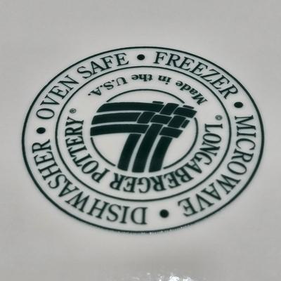 LOT 119K: Longaberger Pottery Soup Terrine, 2 Crocks, and Pitcher