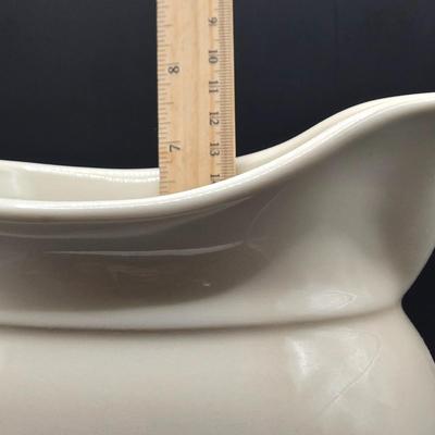 LOT 119K: Longaberger Pottery Soup Terrine, 2 Crocks, and Pitcher