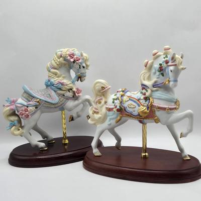 LOT 120K: Two Lenox Carousel Horses