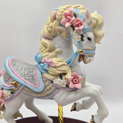 LOT 120K: Two Lenox Carousel Horses