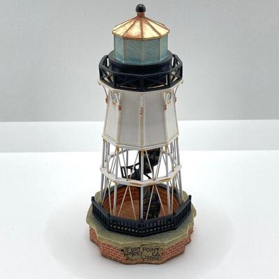 LOT 122K: Collection of Harbour Lights Lighthouses - Society Exclusive Fort Point California #541, Jeffrey's Hook New York #195 and...