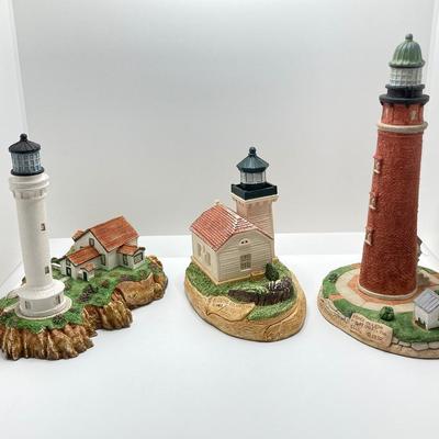 LOT 125K: Collection of Harbour Lights Lighthouses - Point Arena California #156, Burrows Island Washington #108 and Ponce De Leon...