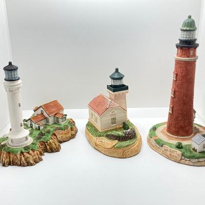 LOT 125K: Collection of Harbour Lights Lighthouses - Point Arena California #156, Burrows Island Washington #108 and Ponce De Leon...