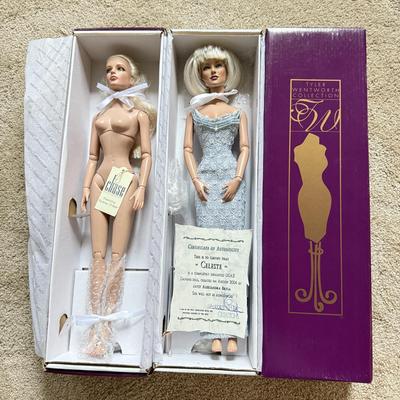 LOT 127L: Tonner Tyler Wentworth Collection 16-inch Articulated Fashion Dolls: OOAK Repainted "Celeste" w/ COA by Artist...