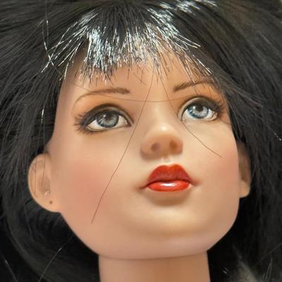 LOT 129L: Tonner Articulated 16" Fashion Dolls: Alice in Wonderland Basic Sweetheart (No Outfit) & OOAK Custom Repainted...