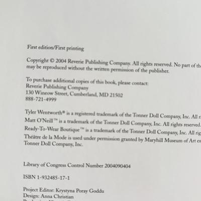 LOT 130L: Tonner Tyler Wentworth Collection 16" Articulated Fashion Doll w/ Fifth Anniversary Album, NIP Coat & More