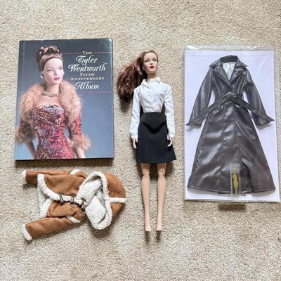 LOT 130L: Tonner Tyler Wentworth Collection 16" Articulated Fashion Doll w/ Fifth Anniversary Album, NIP Coat & More