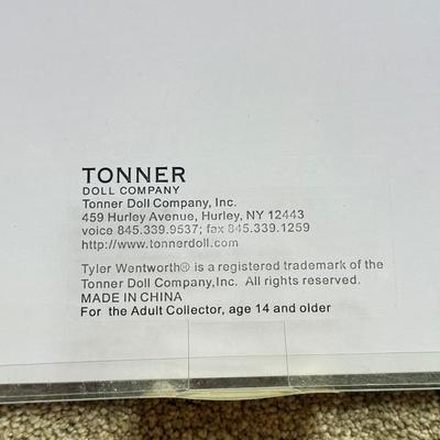 LOT 130L: Tonner Tyler Wentworth Collection 16" Articulated Fashion Doll w/ Fifth Anniversary Album, NIP Coat & More
