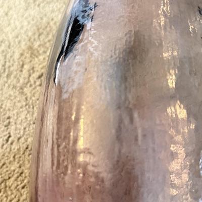 LOT 132L: Large Purple Art Glass Vases